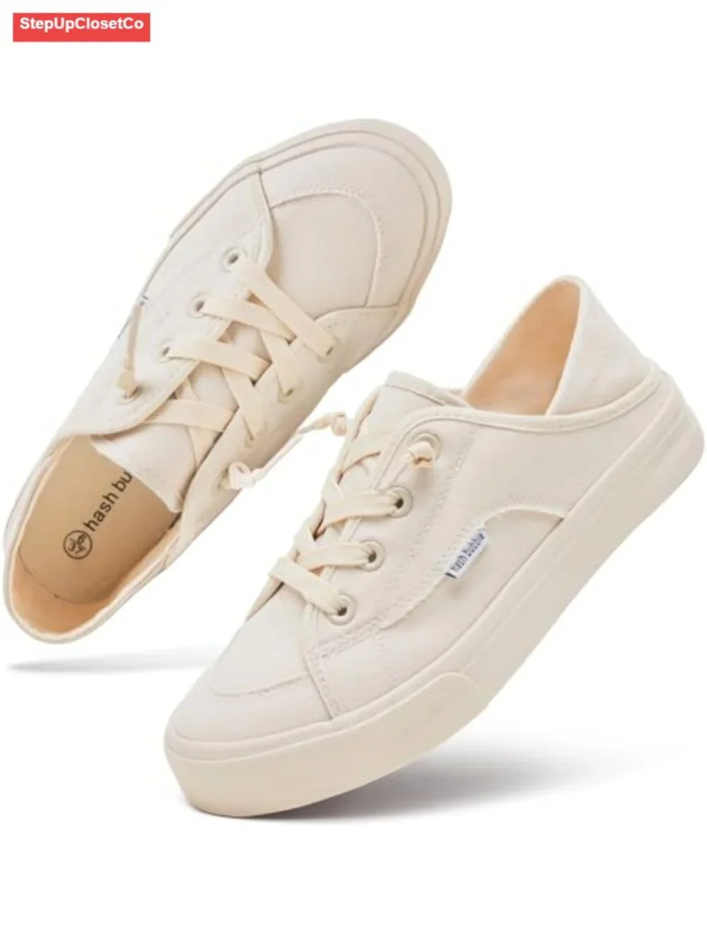 Women's Convertible Lace-up Canvas Slip On Shoes Non Slip Loafers Sneakers